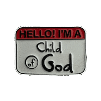 pinnedpins hello tag god child Sticker