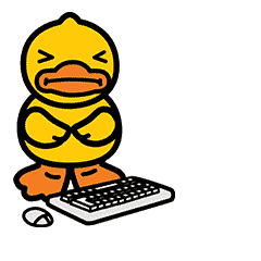 sorry keyboard STICKER by B.Duck