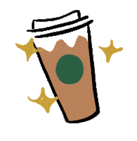 Coffee Latte Sticker by Starbucks