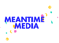 meantimemedia brand branding meantime meantimemedia Sticker