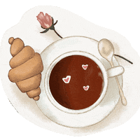 tea tee croissant tealover teeliebhaber Sticker
