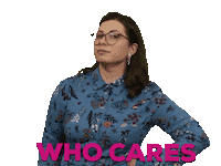 Hair Who Cares Sticker