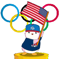 United States Usa Sticker by Pudgy Penguins