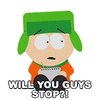 Please Stop Kyle Broflovski Sticker by South Park