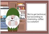 Gnome Coffee Addict GIF