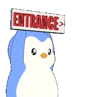 This Way Smile Sticker by Pudgy Penguins