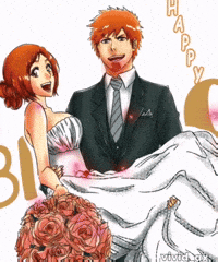 Ichigo X Orihime Bleach GIF