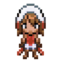 A2TwillDraw video game pixel art indonesia cw Sticker