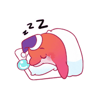 Sleepy Sticker by Dolfin app