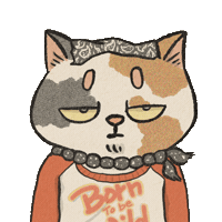 Cat Dude Sticker