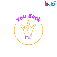 You Rock Sticker by BOLO LIVE