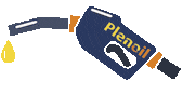 Driving Gas Station Sticker by Plenoil