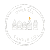 Overallcandleco candle flame burning candles Sticker