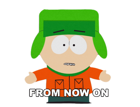 Kyle Broflovski Trust My Gut Sticker by South Park