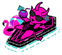 Beach Goth Summer Sticker by Die With Your Boots On