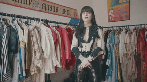 nowness giphygifmaker fashion vampire goth GIF