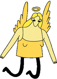 Gold Flying Sticker by nicolezaridze