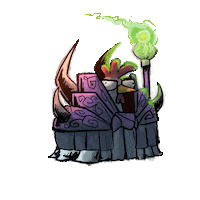 dracostudios chicken boardgames pollos wfci Sticker