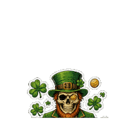 San Patricio Halloween Sticker