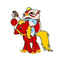 Chinese New Year Cute Cat Sticker by Silly Kitties