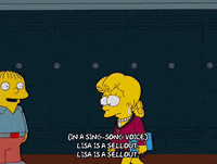 sad lisa simpson GIF