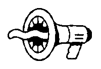 Voice Megaphone Sticker by Gregory Darroll