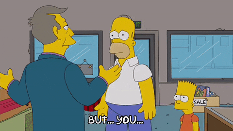 Confused Episode 18 GIF by The Simpsons