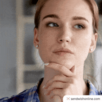 Sad Think About It GIF by sendwishonline.com