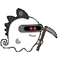 grafana ghost dinosaur lgtm observability Sticker