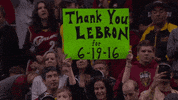 lebron james thank you GIF by NBA
