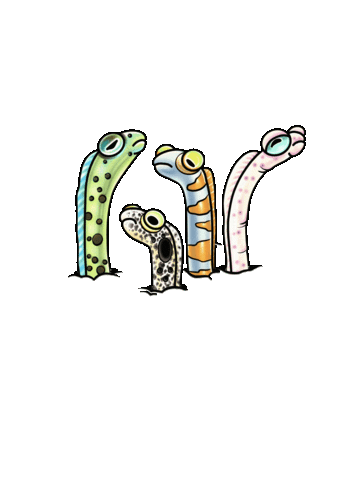 Garden Eels Ocean Sticker