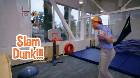Balling Slam Dunk GIF by Moonbug