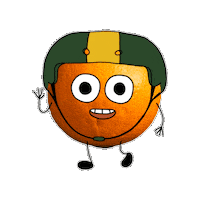 Happy Orange Sticker by PlumFilms