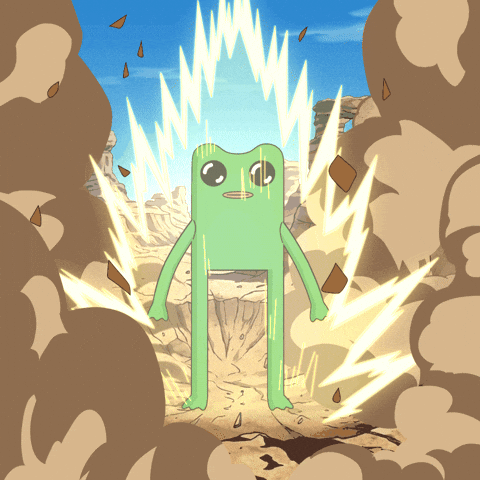 Charging Up Super Saiyan GIF by fwogs