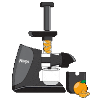 Juicing Orange Juice Sticker by NinjaKitchen