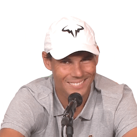 Rafael Nadal Smile GIF by Roland-Garros