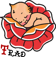 TattooTrad baby youtube rose tattoo Sticker