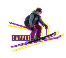 SappeenMatkailukeskus skiing downhill sappee laskettelu Sticker
