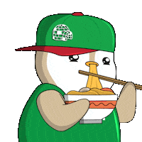 Hungry Breakfast Sticker by Pudgy Penguins