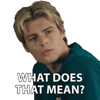 What Does That Mean No Idea Sticker by NETFLIX