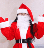 Waving Santa Hat GIF