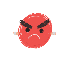Angry Sticker Sticker by Bitrix24