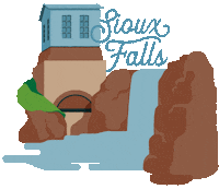 Falls Park Siouxfalls Sticker by South Dakota Tourism