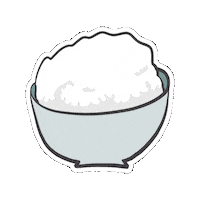 Rice Sticker by Soysauceeggrice Studio