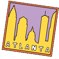 Usa Atlanta Sticker by Martina Martian