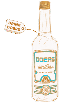 Happy Hour Cocktails Sticker by Doers Vodka