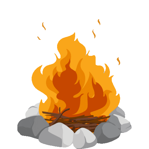Fire Camping Sticker