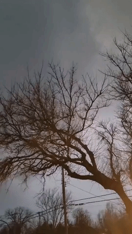 Lightning Flashes in Kansas Sky During Thunderstorm