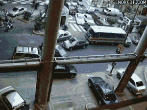 driving rush hour GIF by Cheezburger