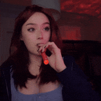Cute Girl Smoking GIF